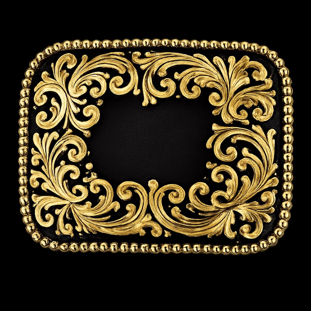 Hebilla personalizada de plata, cobre y bronce con acabado artesanal, utilizada como ejemplo para su limpieza y conservación.